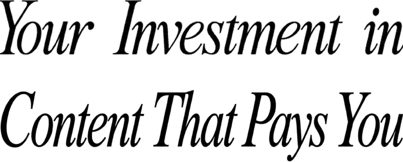 Your Investment in Strategic Visibility